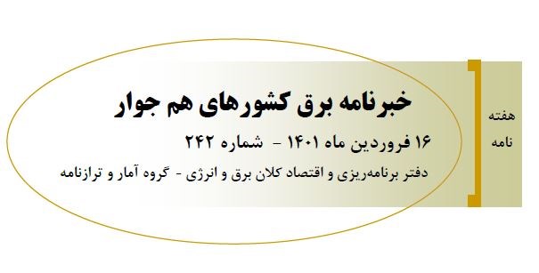 242اُمین شماره هفته‌نامه برق کشورهای هم‌جوار منتشر شد 